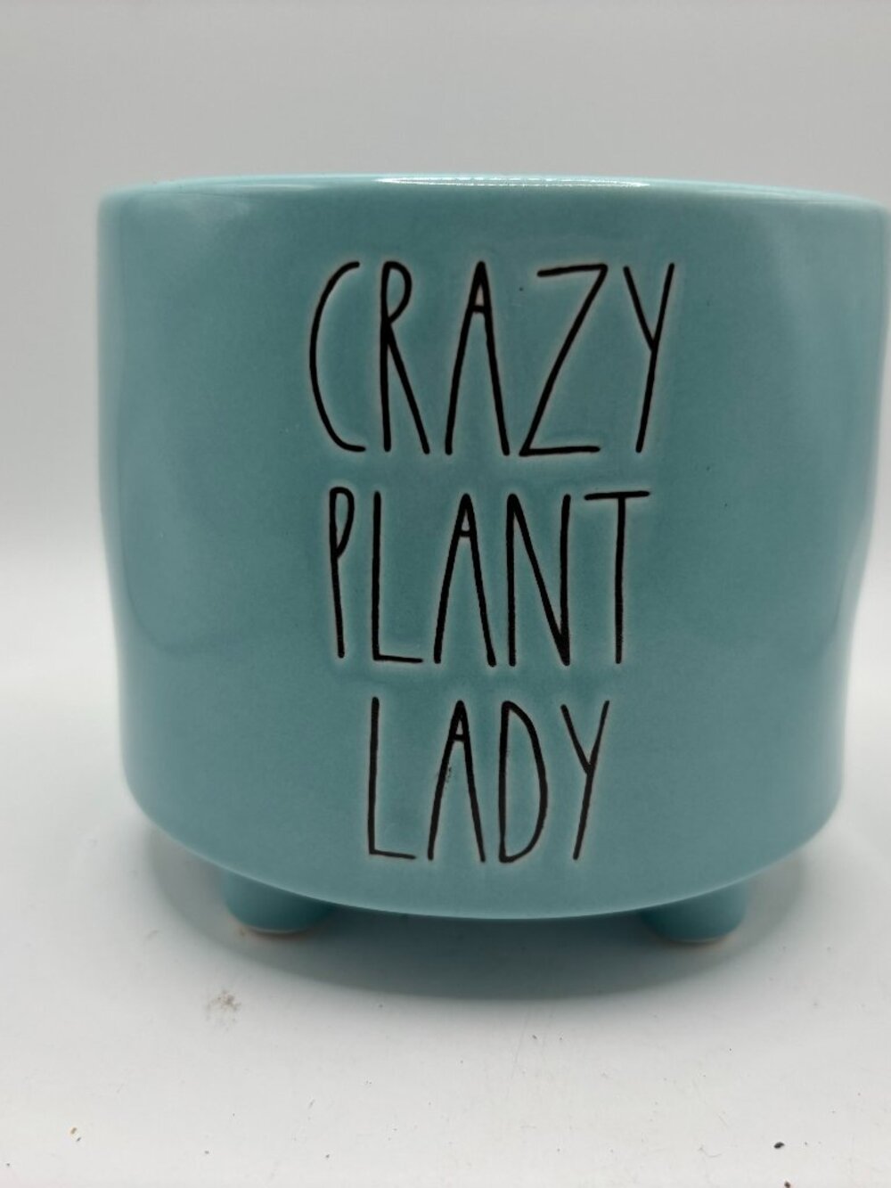 Rae Dunn 4" Crazy Plant Lady Planter NEW